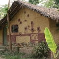 Lehmhaus im Süden Nepals