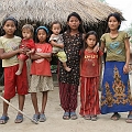 Dorfeinwohner in Nepal